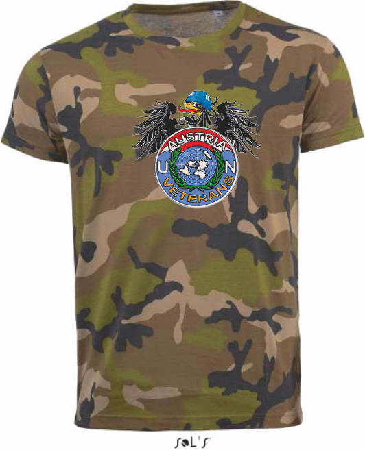 (Bild für) T-Shirt UN Veterans Camouflage Logo mit Adler groß